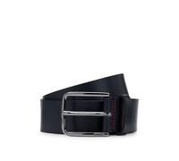 HUGO Italian-leather belt with logo-engraved buckle - Style Gerik_Sz35, 50491997 Dark Blue 38