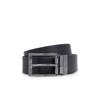 HUGO Mens Gifferd Gb35 Italian-leather reversible belt with plaque and pin buckles