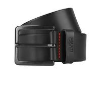 Hugo Mens Gionio Leather Everyday Belt - Black - 95cm - Black - 100% Mixed