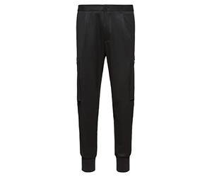 HUGO Mens Glavin221 Cargo-Style Slim-fit Trousers with Pleat Front Black