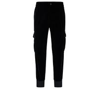HUGO Mens Glavin231F1 Slim-fit Cargo Trousers with Side Stripes Black