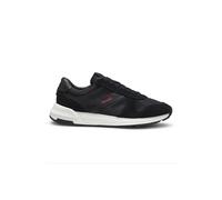 HUGO Mens GO3 nymf Suede-Trim Trainers with Logo Details Size 11 Black