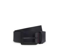 HUGO Mens Grover Sz35 Embossed-logo buffalo leather belt