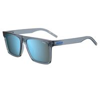 HUGO Mens Rectangular Flat Top Sunglasses Blue OS