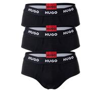 Hugo Mens Hip Tripletpack Brief - Black Cotton - Size X-Large