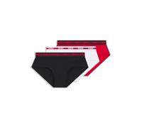 HUGO Mens HIPBR Triplet Planet Three-Pack of Logo-Waistband Briefs in Stretch Cotton