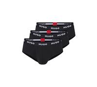 HUGO for man. 50469763 Pack 3 Cotton Stretch Briefs Logo black (L), Homewear