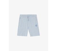 Hugo Mens Hugo Brand-Embroidered Leopard-Print Cotton-Jersey Shorts Open Blue XL