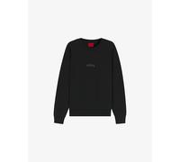 Hugo Mens Hugo Brand-Embroidered Relaxed-Fit Cotton-Blend Sweatshirt Black XL