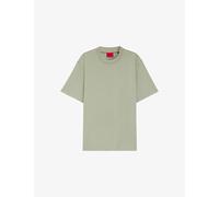 Hugo Mens Hugo Brand-Print Relaxed-Fit Cotton-Jersey T-Shirt Light/Pastel Green S