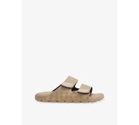 Hugo Mens Hugo Branded Faux-Suede Sandals Open Beige Eur 41 / 7 UK Men