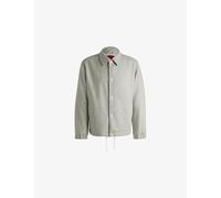 Hugo Mens Hugo Branded Stand-Collar Wool-Blend Jacket Natural L