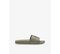 Hugo Mens Hugo Branded Woven Sliders Open Green Eur 46 / 12 UK Men