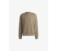 Hugo Mens Hugo Crewneck Branded Cotton-Jersey Sweatshirt Medium Brown XS