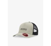 Hugo Mens Hugo Logo-Embroidered Mesh-Panel Cotton Trucker Cap Light/Pastel Green 1 Size