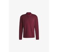 Hugo Mens Hugo Logo-Print Relaxed-Fit Cotton-Piqué Polo Shirt Dark Pink 2XL
