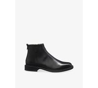 Hugo Mens Hugo Logo Trim Leather Boots Black Eur 46 / 12 UK Men