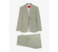 Hugo Mens Hugo Notch-Lapel Extra Slim-Fit Wool-Blend Suit Light/Pastel Green 36
