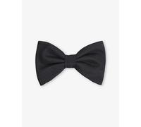 Hugo Mens Hugo Patterned Jacquard Silk Bow Tie Dark Blue 1 Size