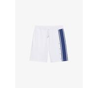 HUGO Relaxed-fit shorts in cotton terry with side stripe - Style Demsishort, 50563806 White XXL