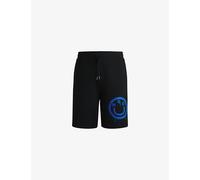 Hugo Mens Hugo Smiley-Print Relaxed-Fit Cotton-Jersey Shorts Black S