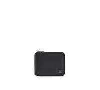 HUGO Mens HUGO stck Zip Around Stacked-Logo Wallet in Matte Leather
