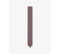 Hugo Mens Hugo Striped Silk-Blend Tie Dark Red 1 Size