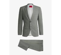 Hugo Mens Hugo Two-Piece Wool-Blend Suit Open Green 36