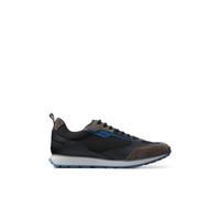 Hugo Mens Icelin Suede Panel Running Trainers - Black/White - 6 UK - Black/White - 100% Mixed