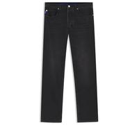 HUGO Mens Jonah Regular-fit Jeans in Black Denim