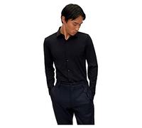 HUGO Slim-fit shirt in performance-stretch jersey - Style Kenno, 50481195 Black 14.5