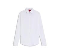 HUGO Slim-fit shirt in performance-stretch jersey - Style Kenno, 50481195 White 16.5