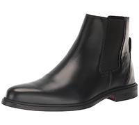 HUGO Men's Kerr Shiny Leather Chelsea Boot Hiking Shoe, Black Oil, 5 UK