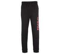 Hugo Mens Large Logo Sustainable French Terry Joggers - Black material_cotton - Size Medium
