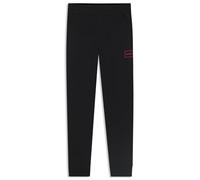HUGO Mens Laze Pants CW Stretch-Cotton Tracksuit Bottoms with Logo Print Black
