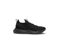 HUGO Mens Leon Runn Knitted Trainers with Logo-Embossed EVA Sole Size 8 Black