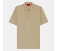 Hugo Mens Logo Print Polo Shirt in Beige - Size X-Small