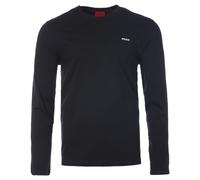 Hugo Mens Logo Print Sustainable Long Sleeve T-Shirt - Black material_cotton - Size Large
