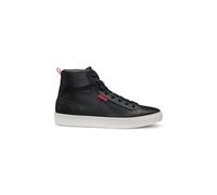 HUGO Mens Morrie Hito High-top Trainers in Faux Leather Size 12 Black