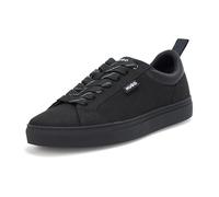 HUGO Men's Morrie Low Profile Friendly Leather Sneakers, Black Shade, 6 UK