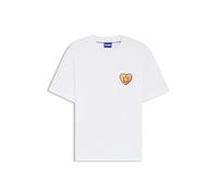 Hugo Mens Hugo Logo-Print Short-Sleeve Cotton T-Shirt White XL