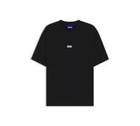 Hugo Nalono 10250555 Blue Short Sleeve T-shirt Black 2XL Men