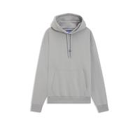 HUGO Mens Nalonso Cotton-terry hoodie with logo badge