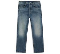 HUGO Mens Nate Baggy-fit Jeans in Blue slub Denim