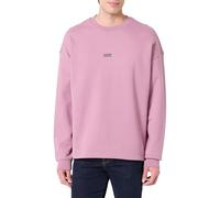 HUGO Men's Naviu Sweatshirt, Dark Pink, L