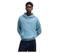 HUGO Mens Nazardo Cotton-terry loose-fit hoodie with logo details