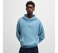 Hugo Mens Nazardo Hoodie in Blue Cotton - Size Medium