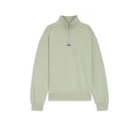 HUGO Mens Neeler Blue-logo sweatshirt in cotton terry