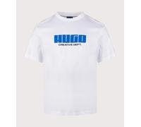 HUGO Mens Newromi T-Shirt - Colour: 100 White - Size: Medium