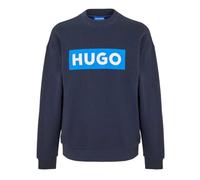 HUGO Mens Niero Crew Sweater Long Sleeve Cotton Navy M